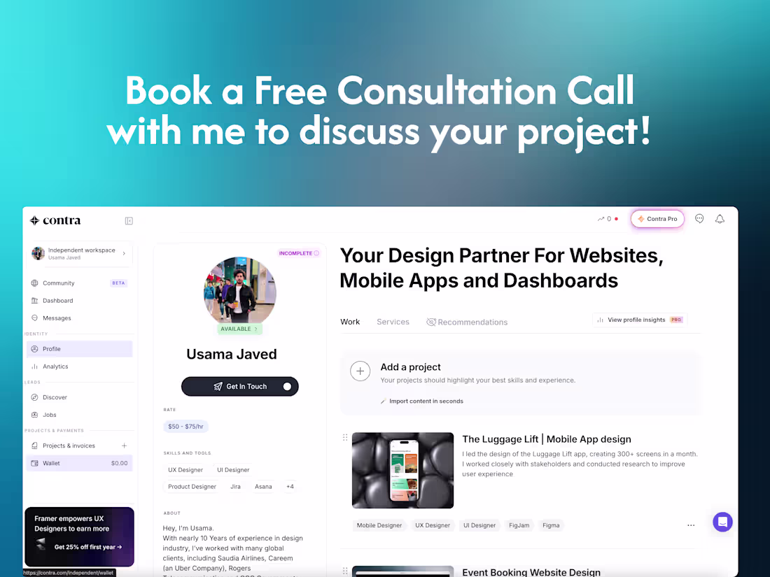 Cover image for Free Design Consultation (Limited Offer) 💥