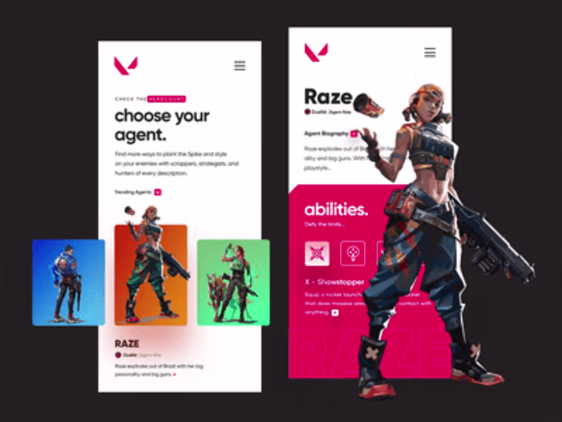 Cover image for Valorant Game - App Design