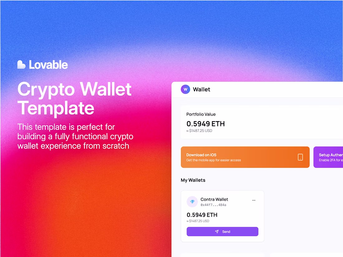 Cover image for Wallet - Crypto Wallet Template