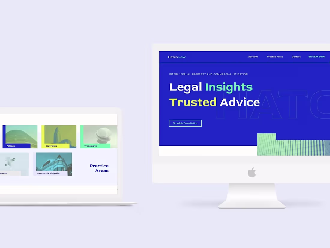 Cover image for Web Design: Hatch Law