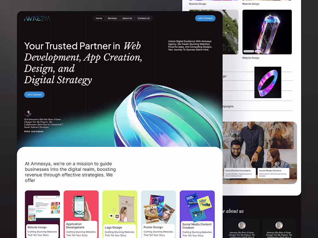 Cover image for Digital  Agency Website UI/UX Design & Development 