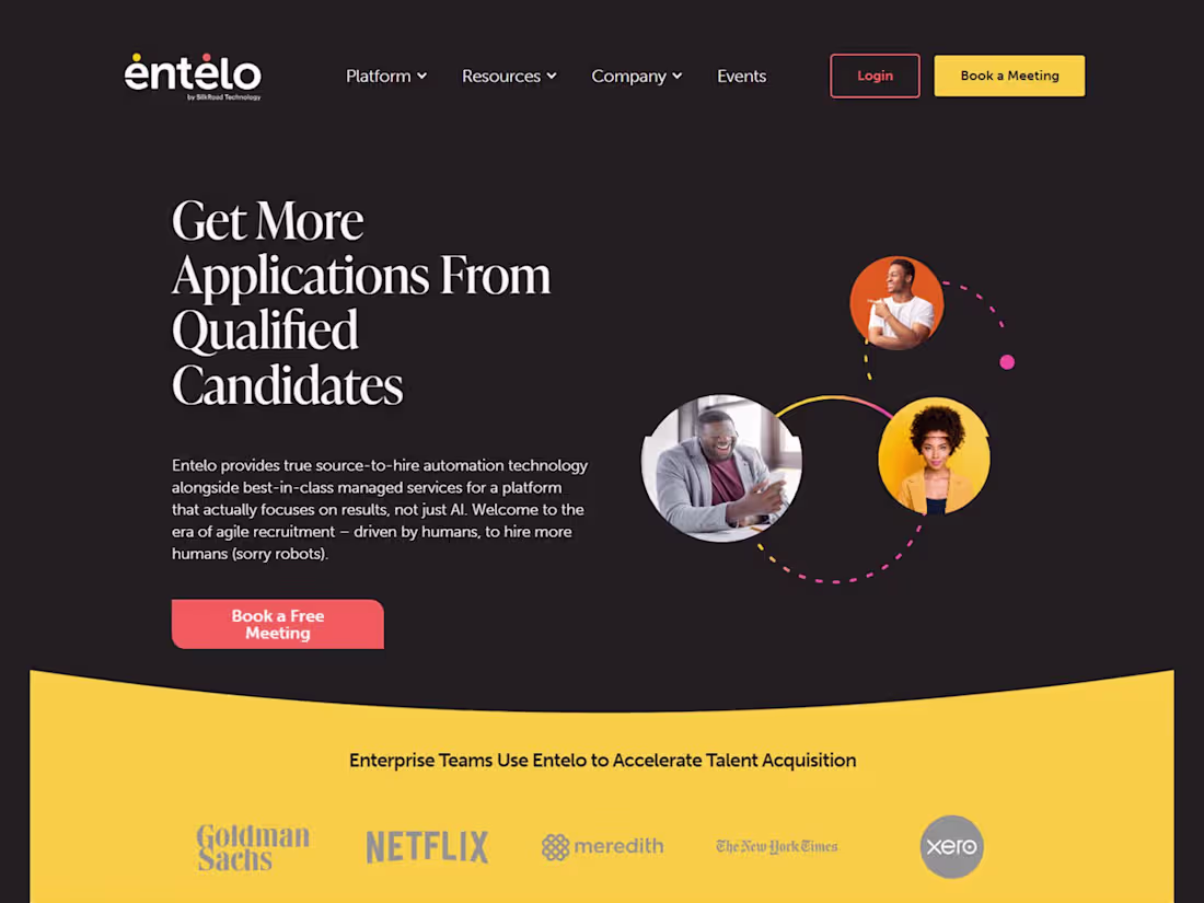Cover image for Webflow Website | The Talent Acceleration Platform | Entelo