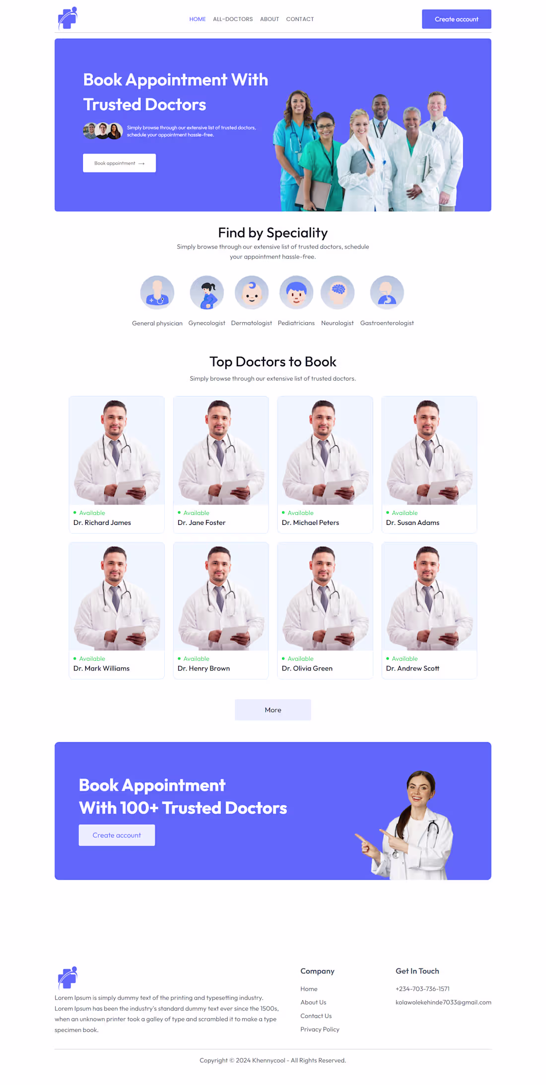 Cover image for Doctor Appointment Web App Development
