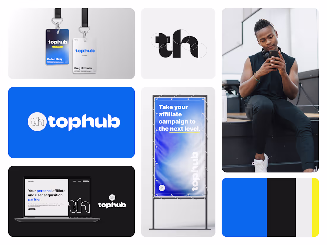 Cover image for Branding work for TopHub Co. Drop 🔵 in the comments if you ...