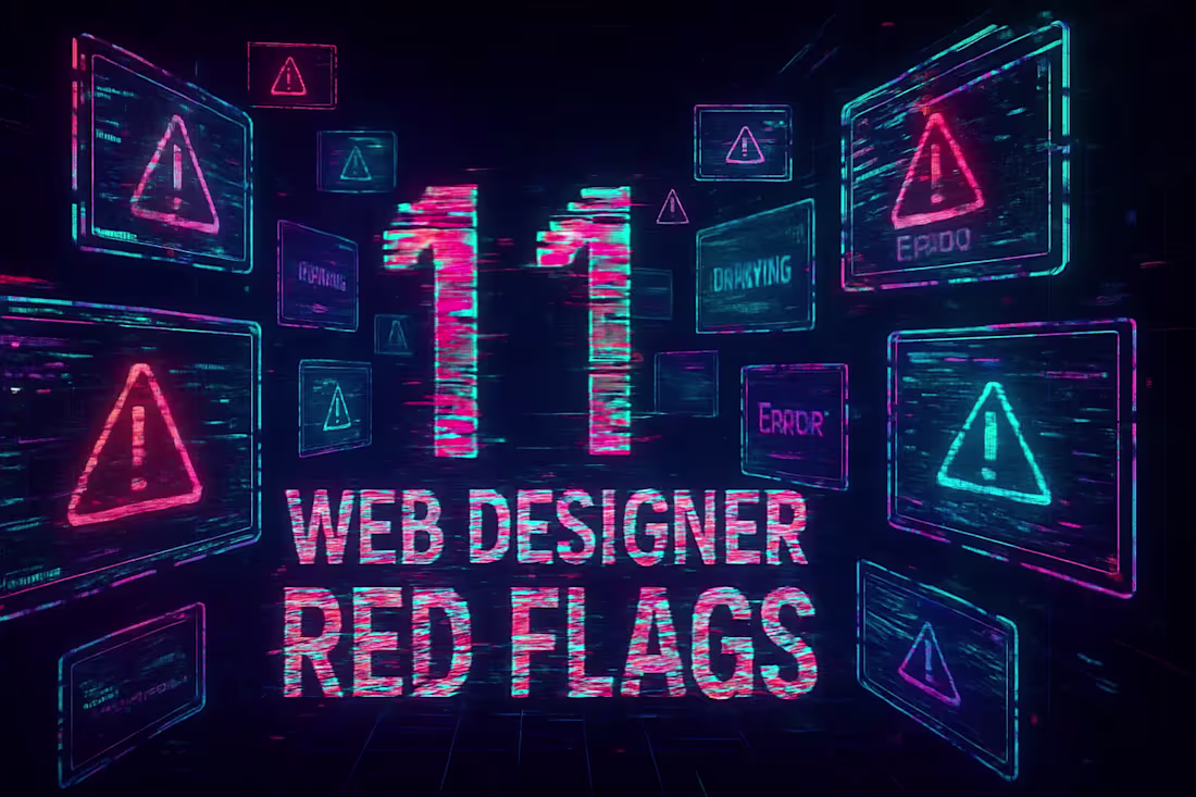 Cover image for 11 Web Designer Red Flags: Warning Signs to Watch For Before Hiring
