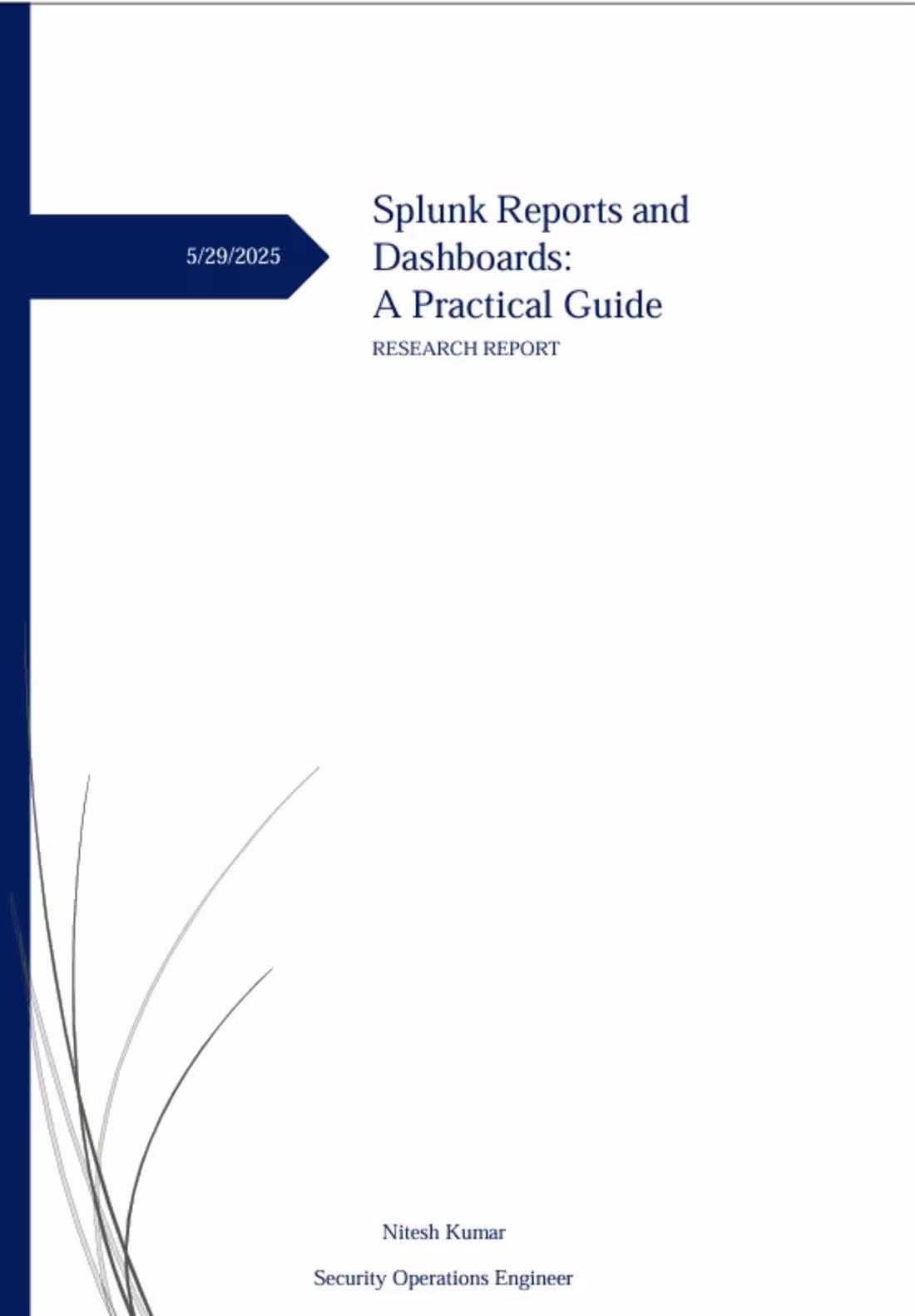 Cover image for Using Splunk For Creating Reports and Dashboard