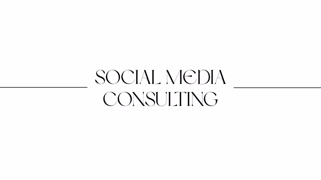 Cover image for Social Media Consulting