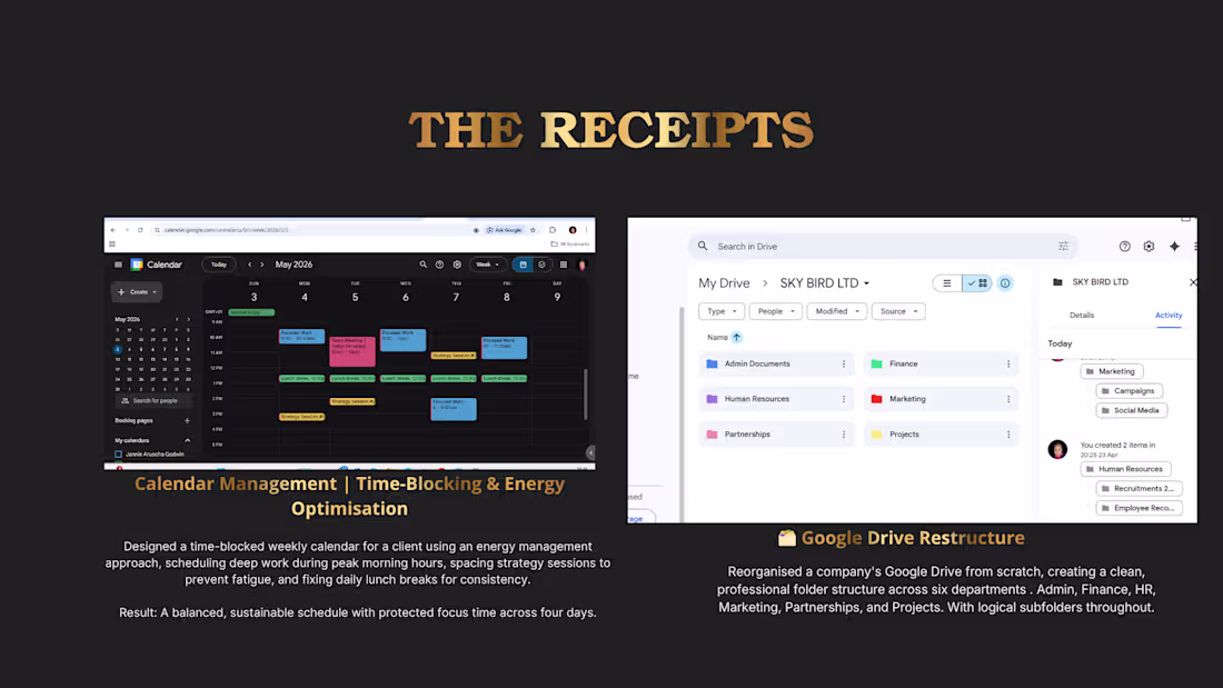 Cover image for Calendar Management + Google Drive
