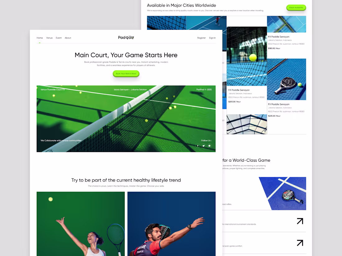 Cover image for PadPad Web Design for Booking Platform