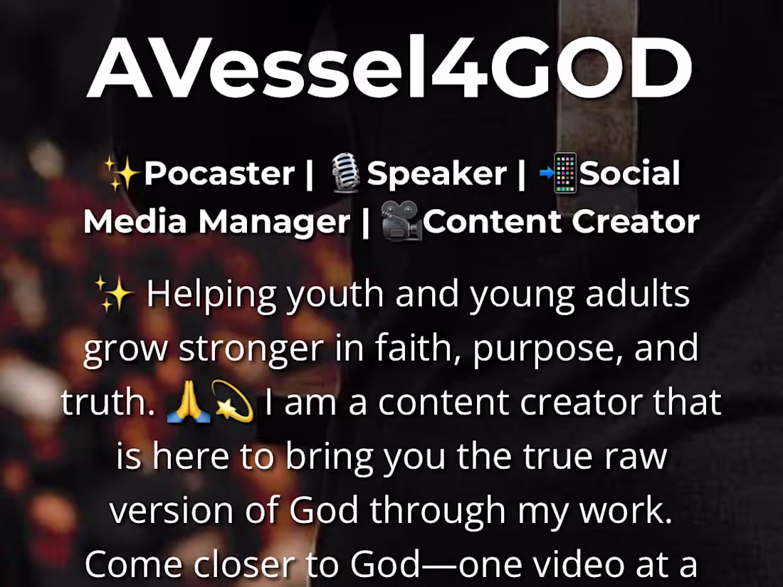 Cover image for AVessel4GOD (copy)