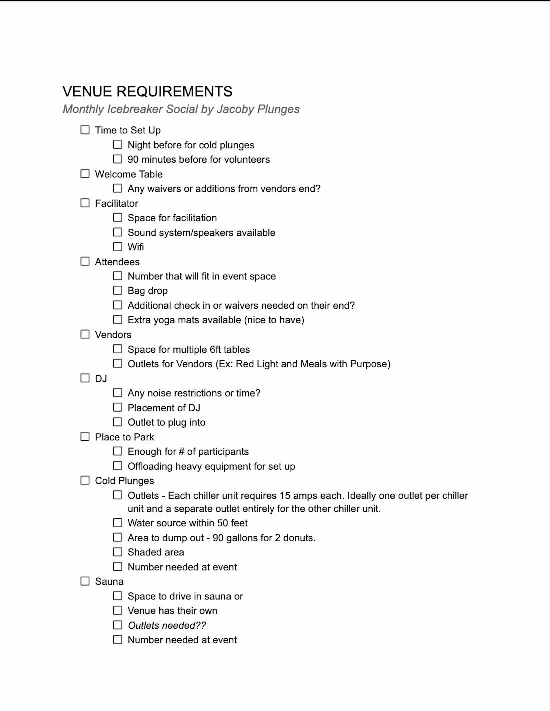 Cover image for Event Coordination for Wellness Brand's Cold Plunge Socials