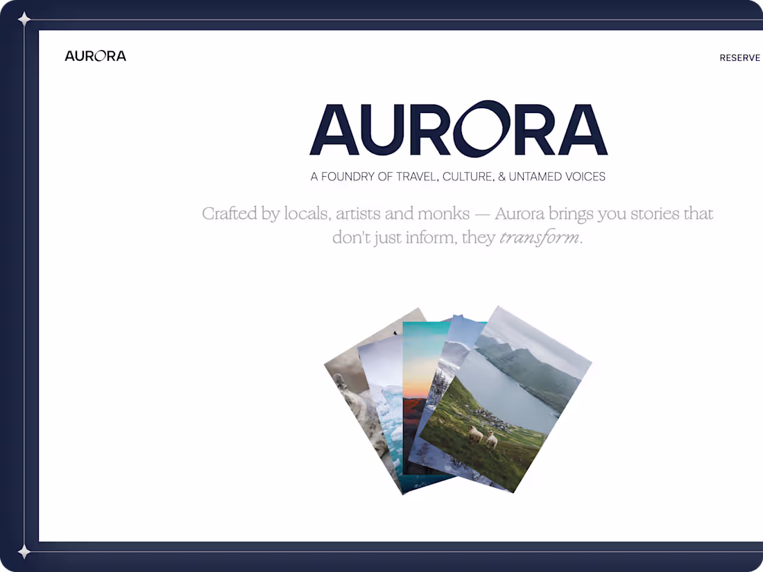 Cover image for Luxury Website Redesign + Webflow for Aurora Editions
