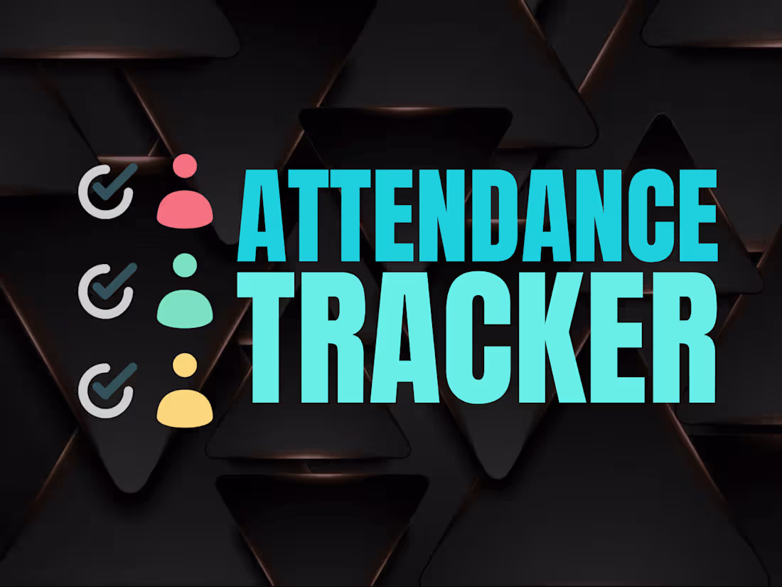 Cover image for Attendance Tracker