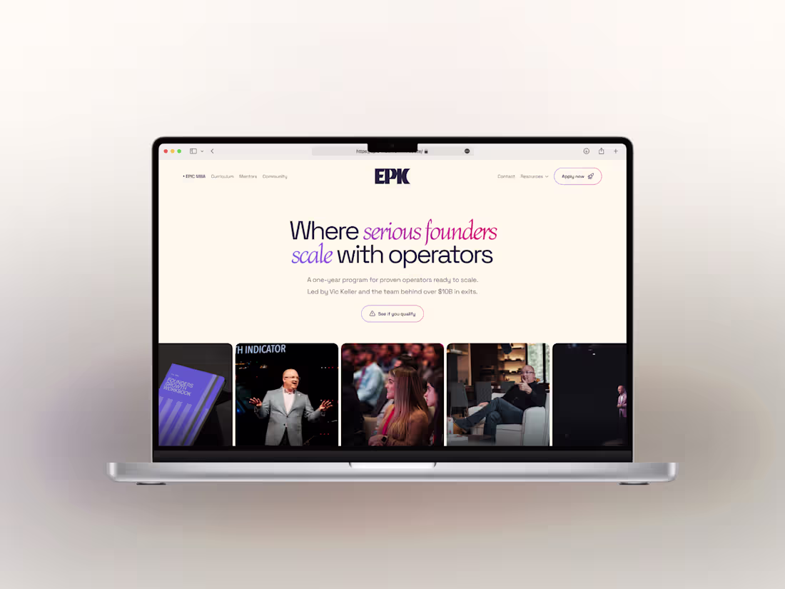 Cover image for Epic MBA Marketing Site Development