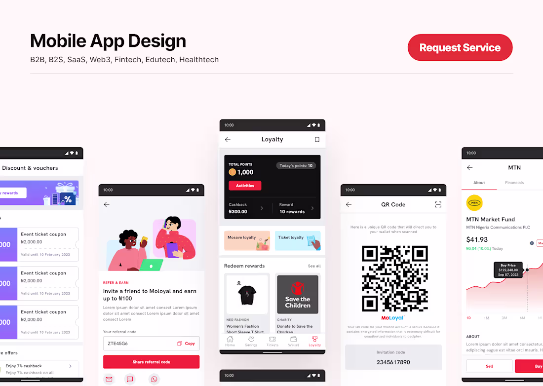 Cover image for Mobile app UI design