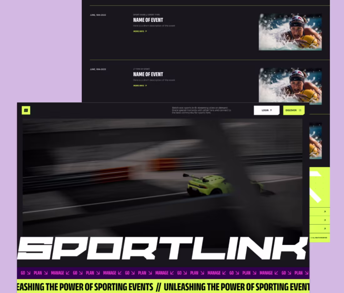 Cover image for Sportlink - Website