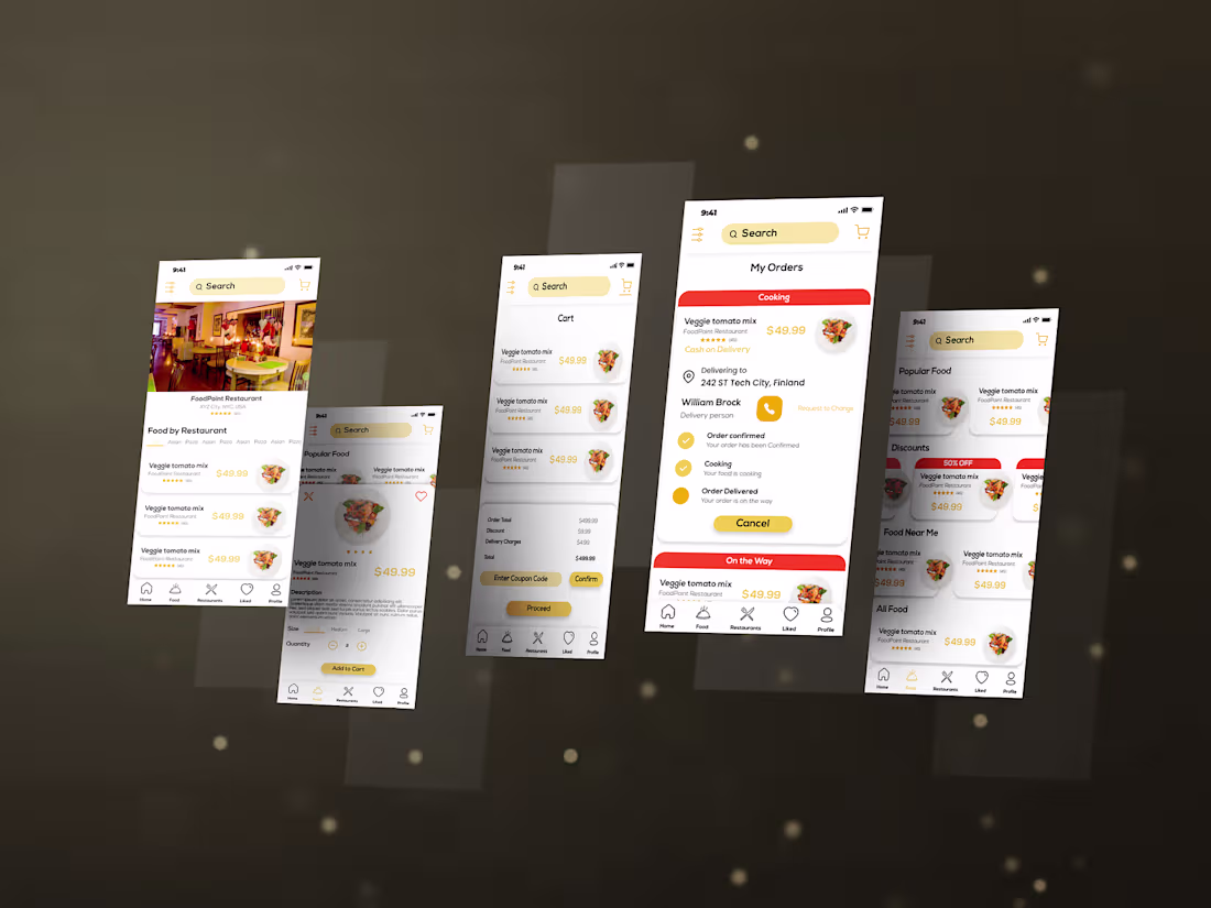 Cover image for Rico App UI by Tayyab Taj on Dribbble