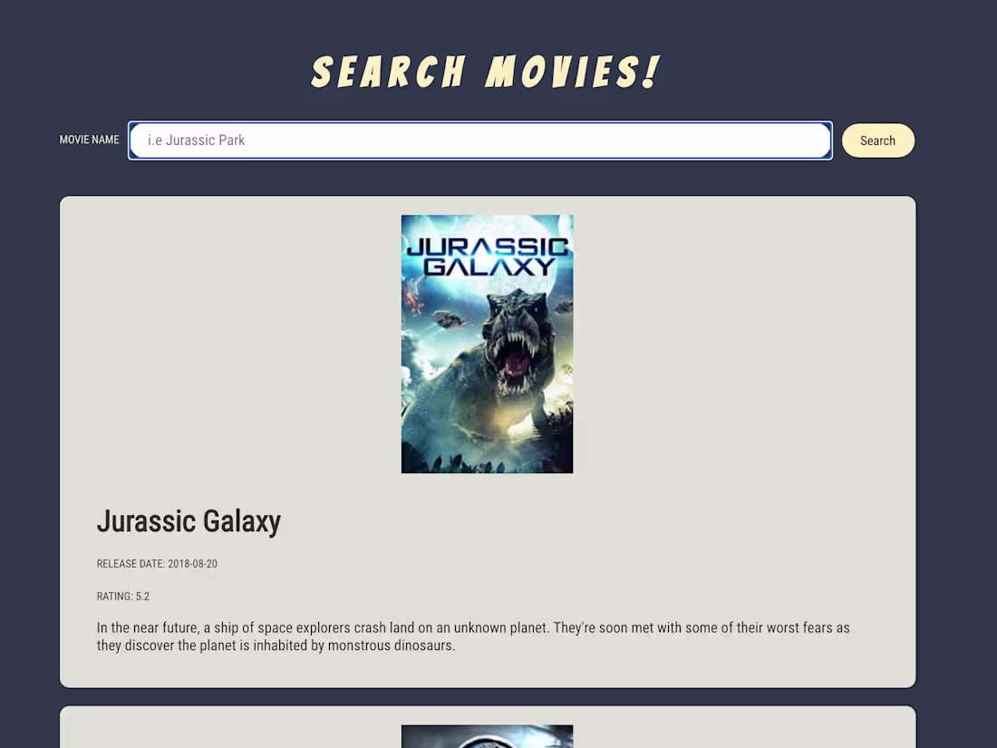 Cover image for Movie Search