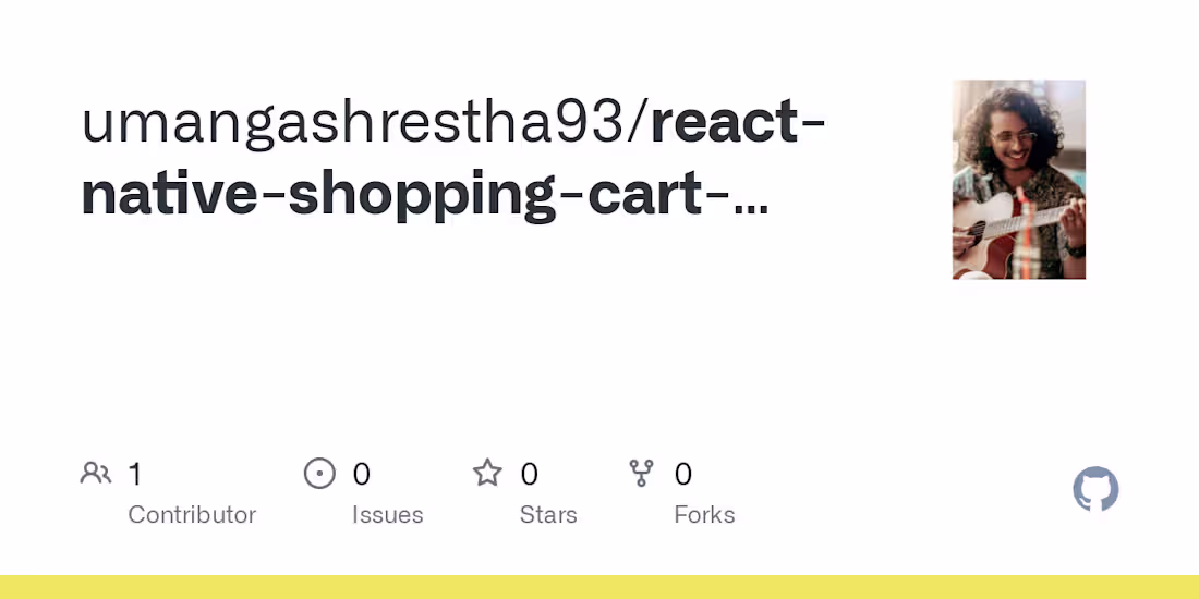 Cover image for GitHub - umangashrestha93/react-native-shopping-cart-react-redu…