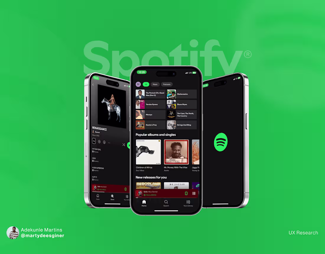 Cover image for SPOTIFY - UX Case Study