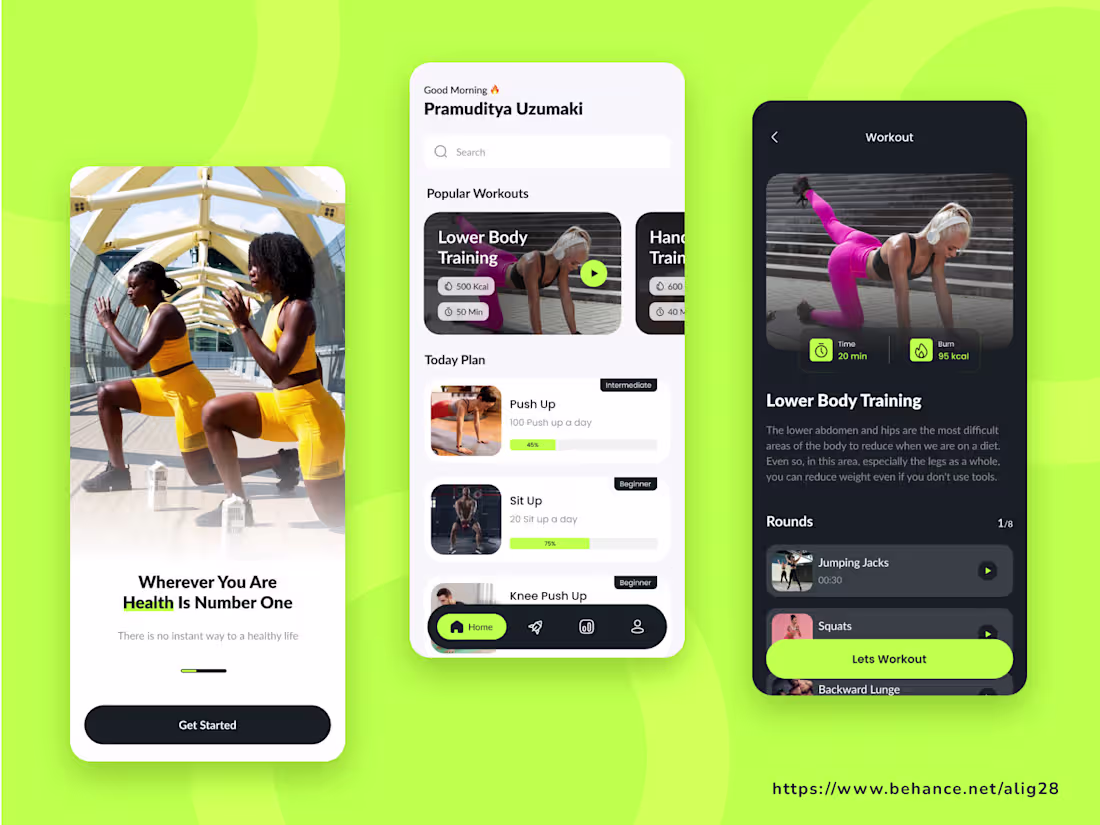 Cover image for Fitness App Design