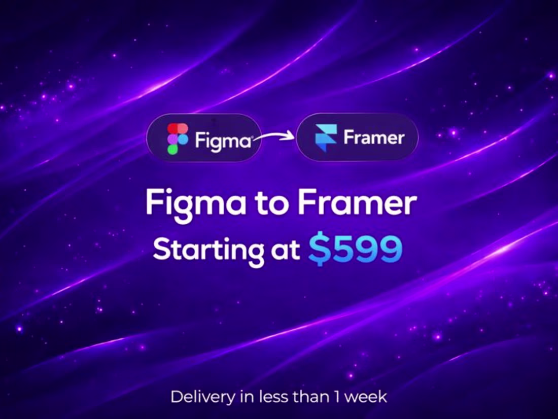Cover image for Figma to Framer & WordPress Website Development