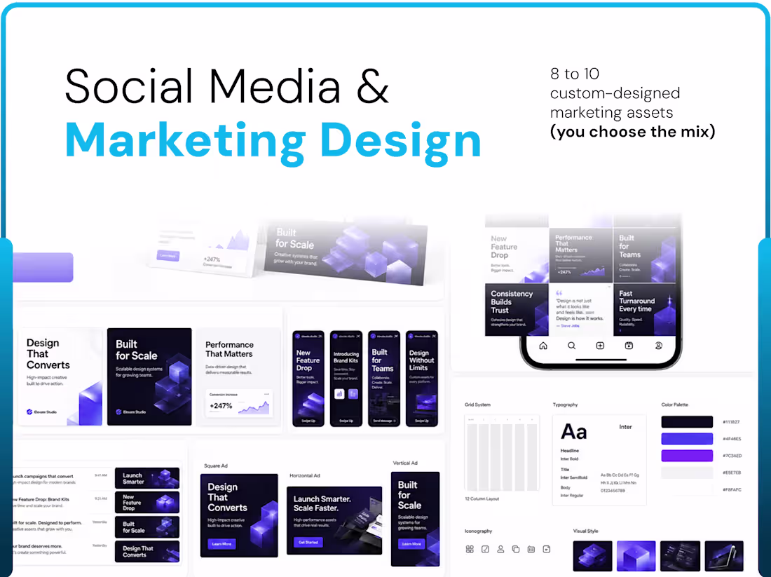 Cover image for Done-For-You Social Media & Marketing Design