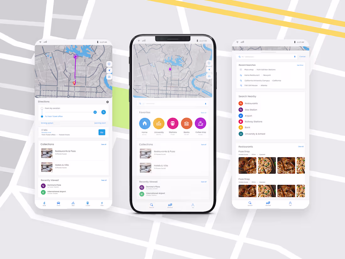 Cover image for Location Search Mobile App Design UI UX