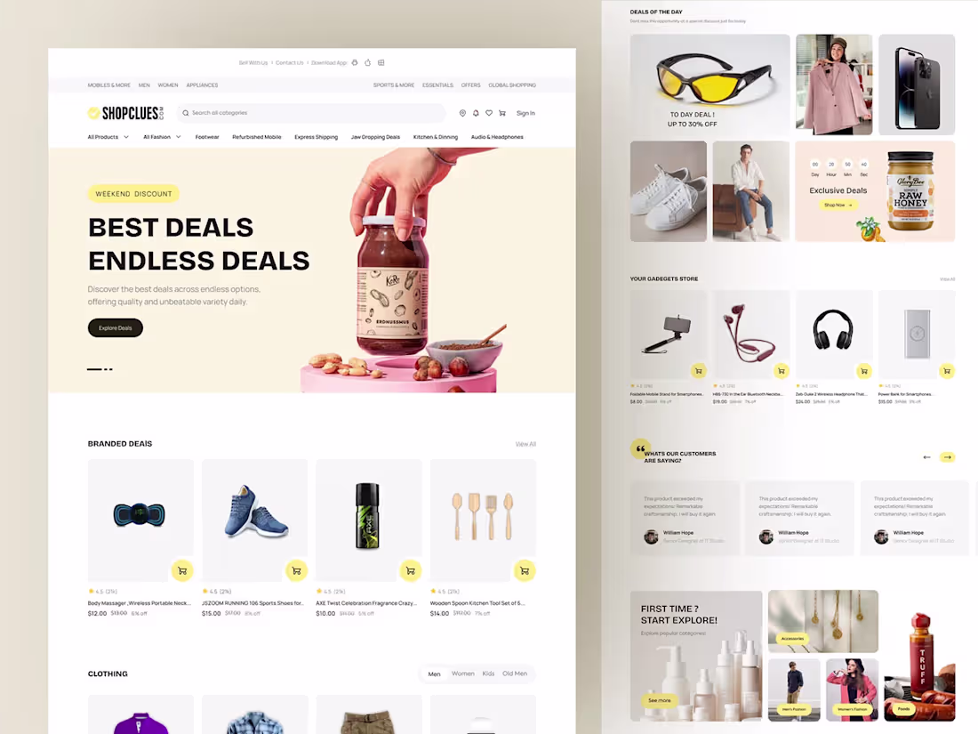 Cover image for Modern E-commerce Website UI/UX Design for Seamless Shopping