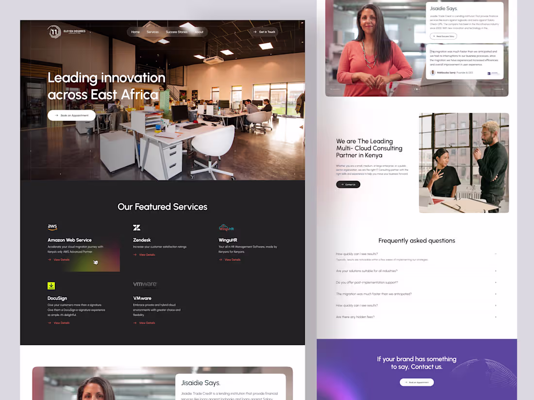 Cover image for Team11Degrees Website Redesign