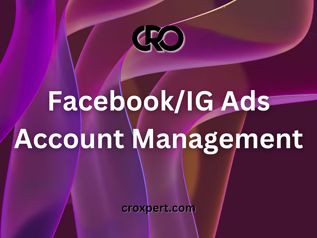 Cover image for Facebook/IG Ads Account Management