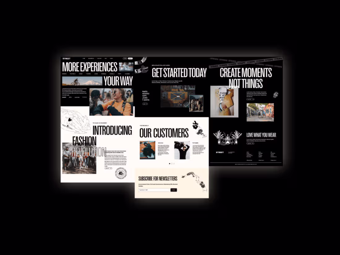 Cover image for Street Fashion Website