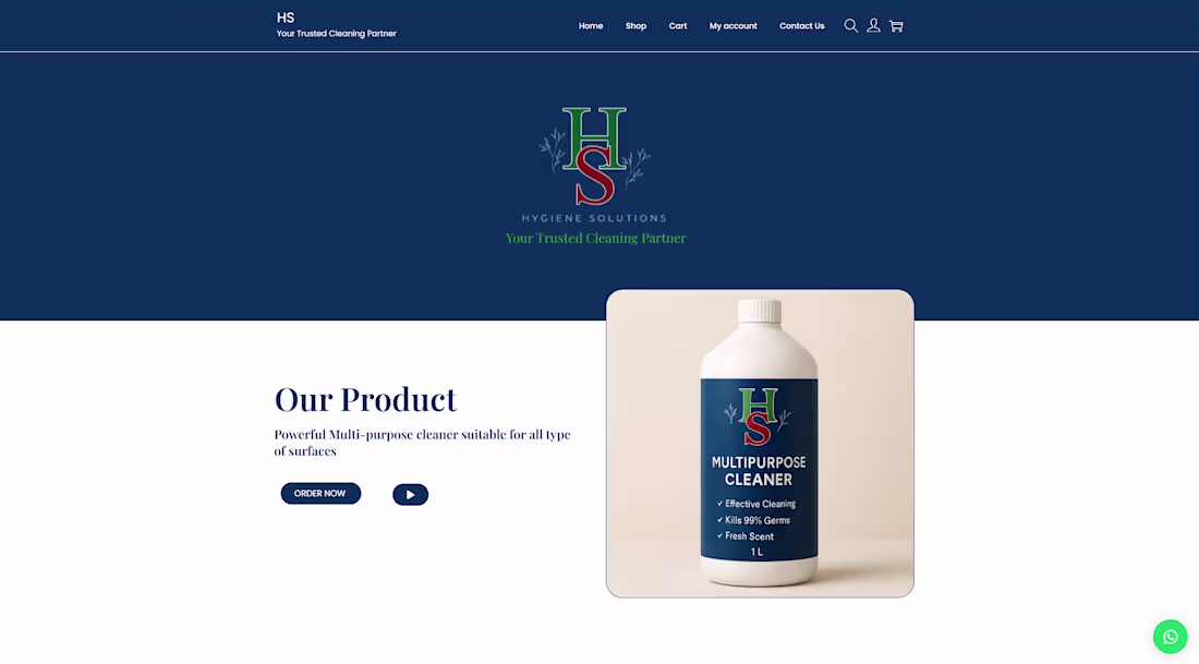 Cover image for Hygiene Solution- custom ecommerce store