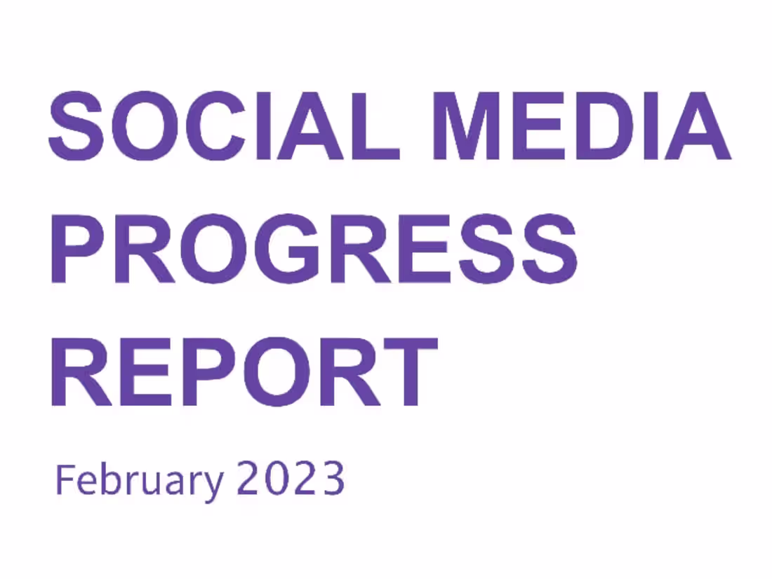 Cover image for Social Media Report