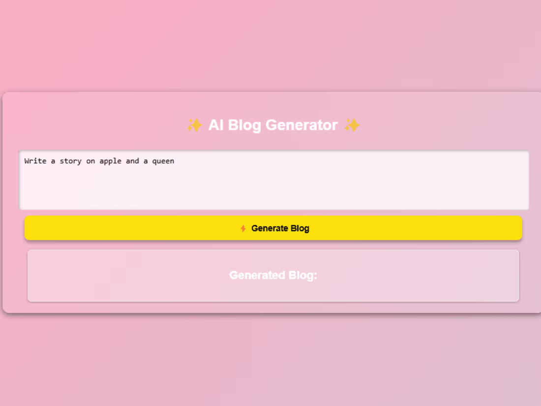 Cover image for Parineeta-2307/AI-Blog-Generator