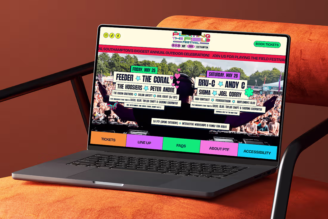 Cover image for Music Festival Website Design