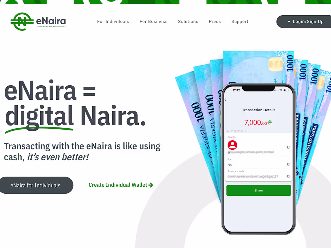 Cover image for eNaira – Same Naira, More Possibilities