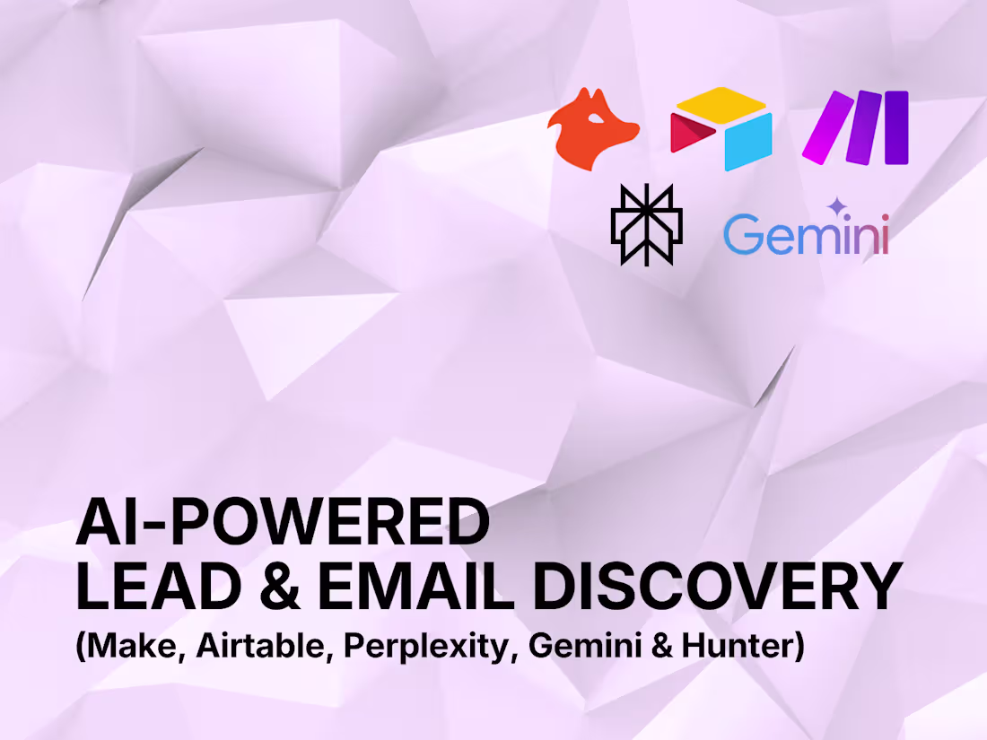 Cover image for AI-Powered Lead & Email Discovery 