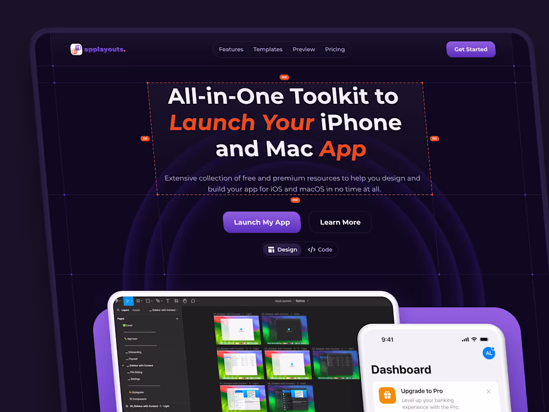 Cover image for AppLayouts - Framer Website