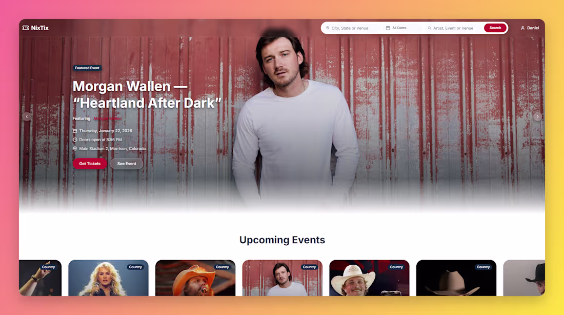 Cover image for NixTix is a ticketing platform