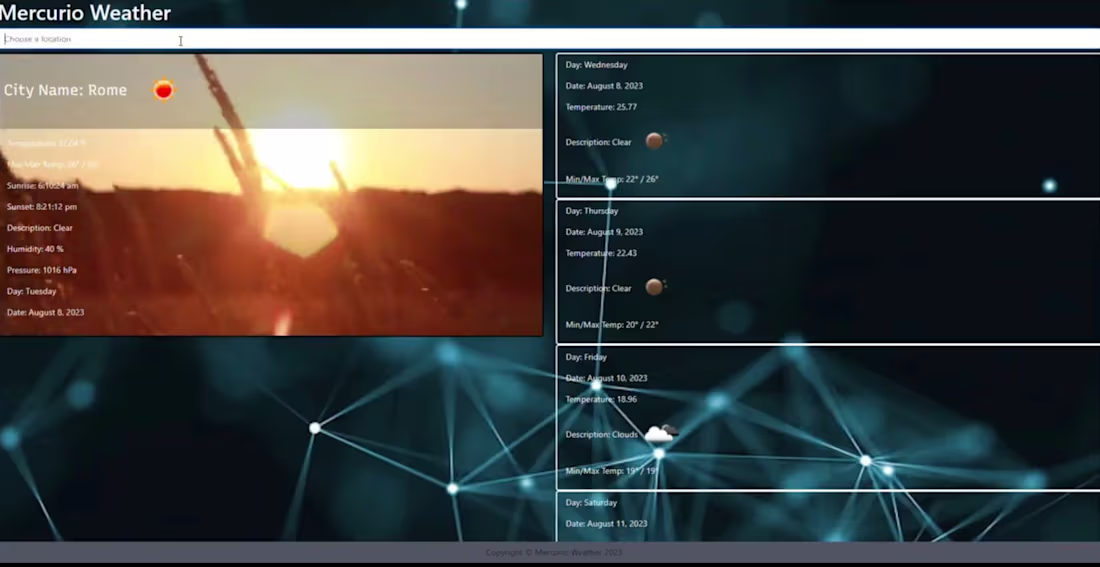 Cover image for Mercurioweather