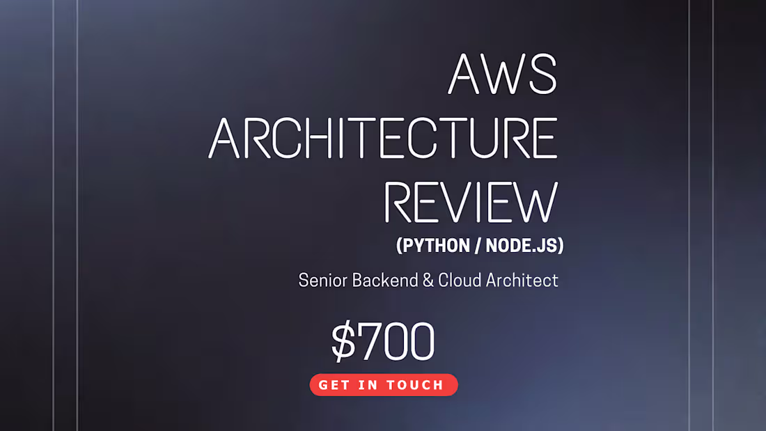 Cover image for Backend Architecture & API Design (Python / Node.js)