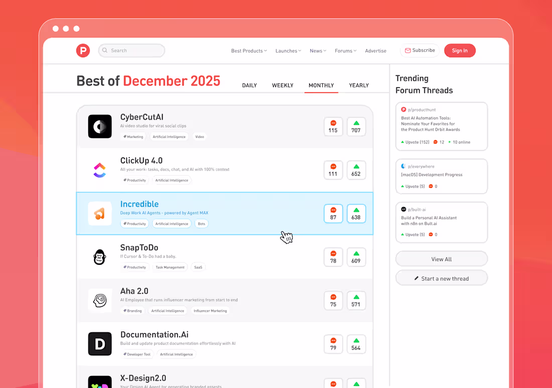 Cover image for What if Product Hunt was designed by Duolingo?