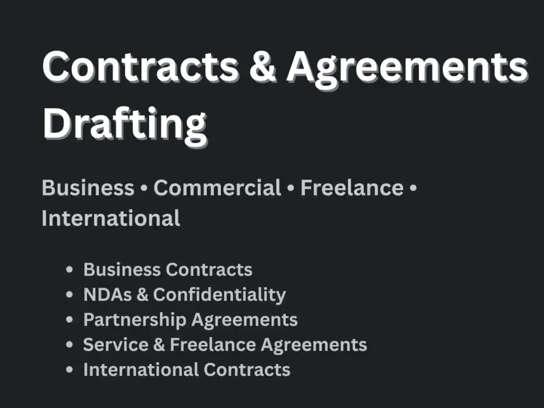 Cover image for "Precision-drafted contracts and agreements designed