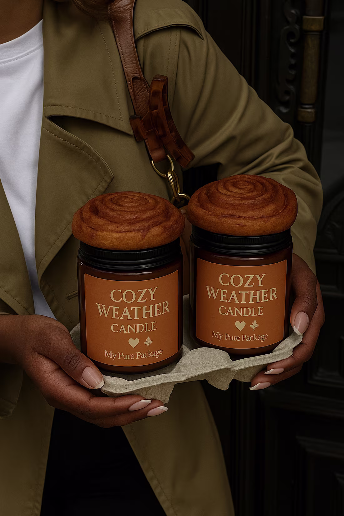 Cover image for Cozy holiday product styling for a seasonal campaign. Design...