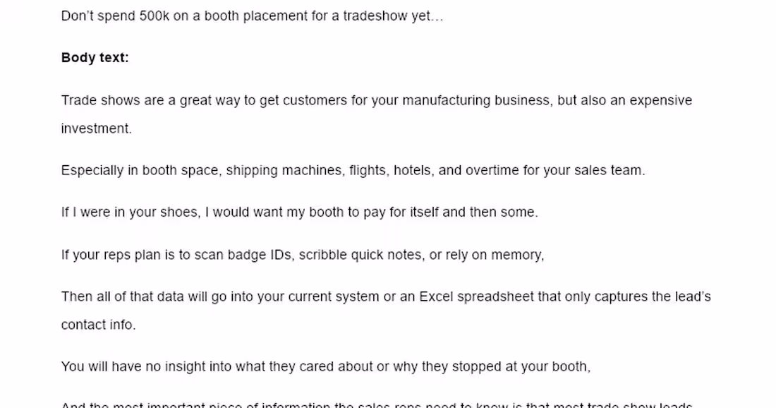 Cover image for Trade Show Lead Capture and Follow-Up System for Manufacturers