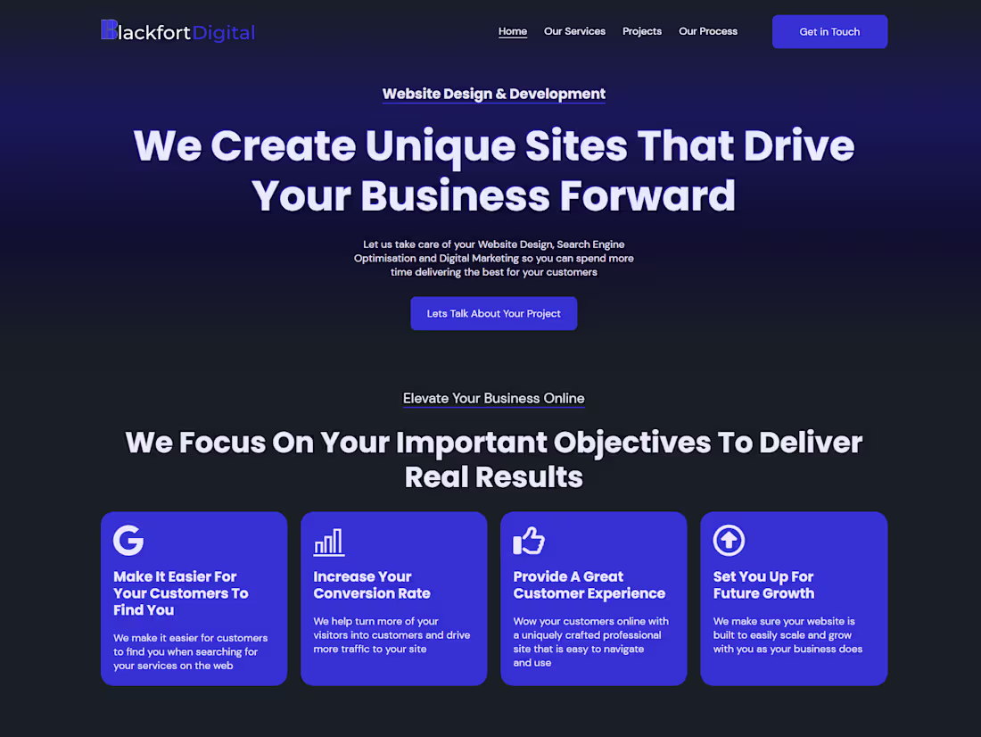 Cover image for Blackfort Digital - WordPress web Design & Development