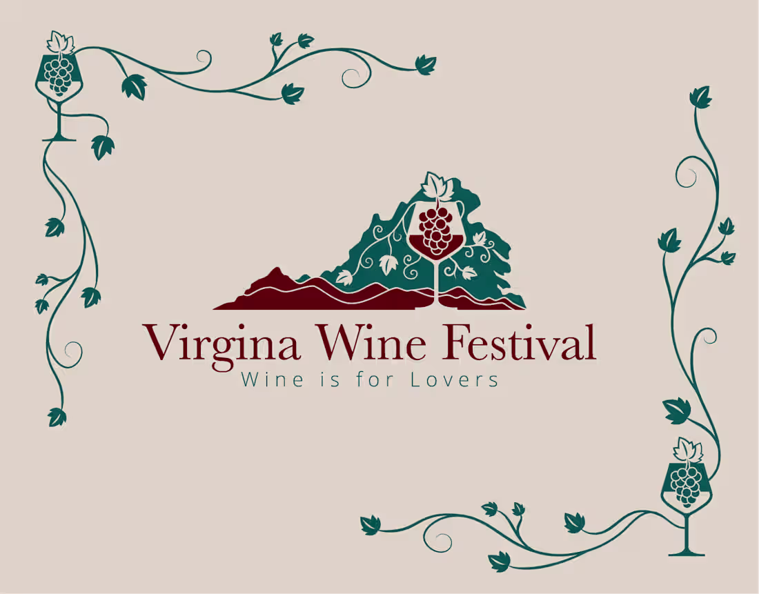 Cover image for Virgina Wine Festival Visual Identity Design
