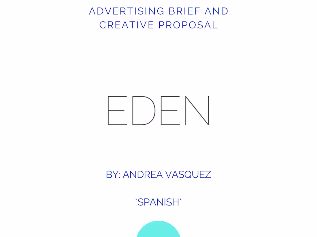 Cover image for ADVERTISING BRIEF AND
CREATIVE PROPOSAL