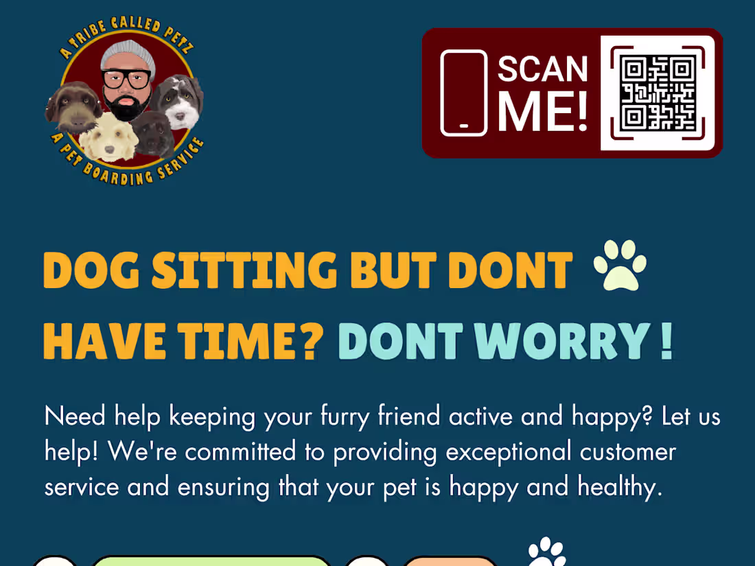 Cover image for flyer pet sitting